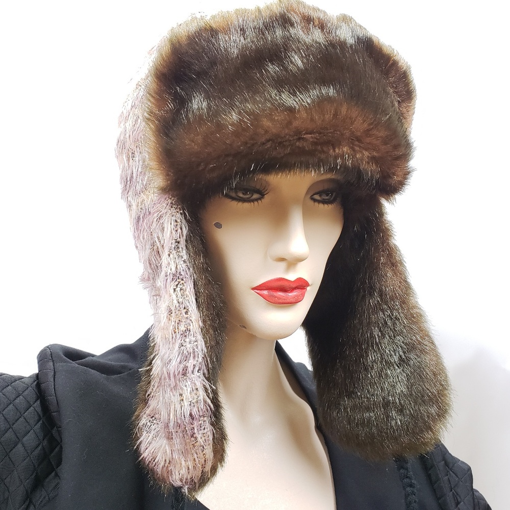 Crown Cap Aviator Fur Hat